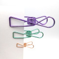 Wholesale In Bulk Cute Fish Clip Hollow Out Metal Binder Long Tail Clips Notes Letter Paper Clip Office Supplies